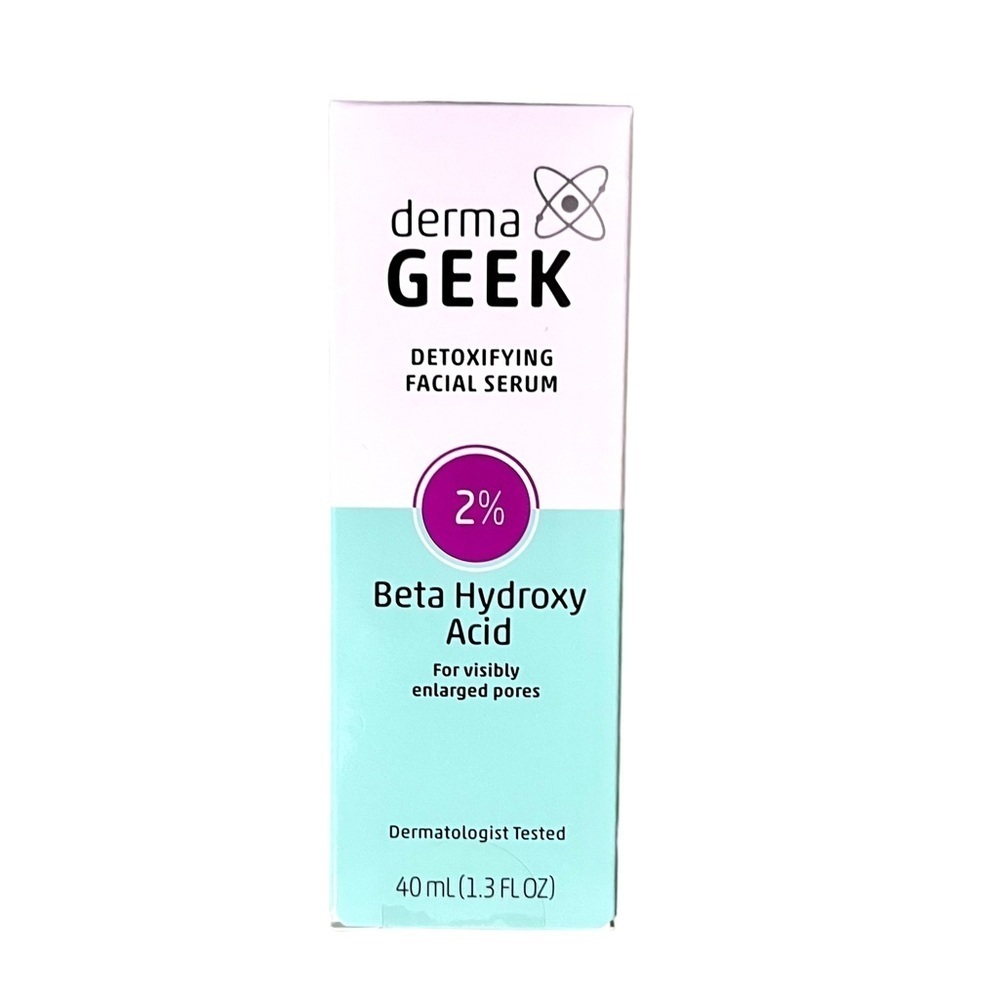 Derma Geek Beta Hydroxy Acid Detoxifying Facial Serum 2% New in Box